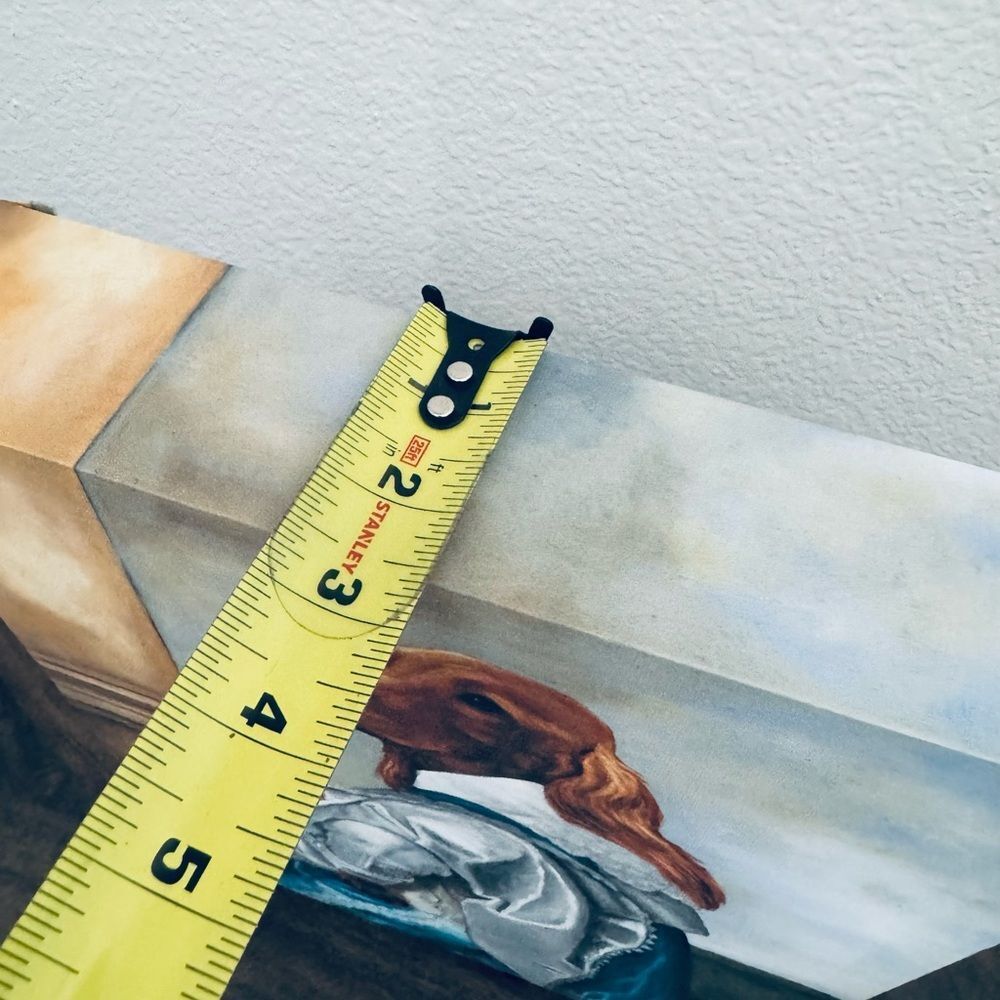 Bloodhound Dog Royal Victorian Vintage Funny Portrait Mounted Canvas Wall Art - Picture 2 of 3